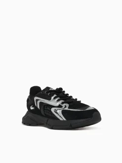 New Lacoste l003 blk wht mesh Black