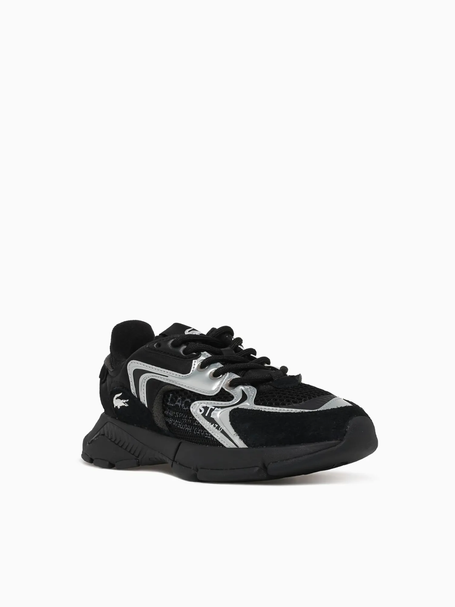 New Lacoste l003 blk wht mesh Black