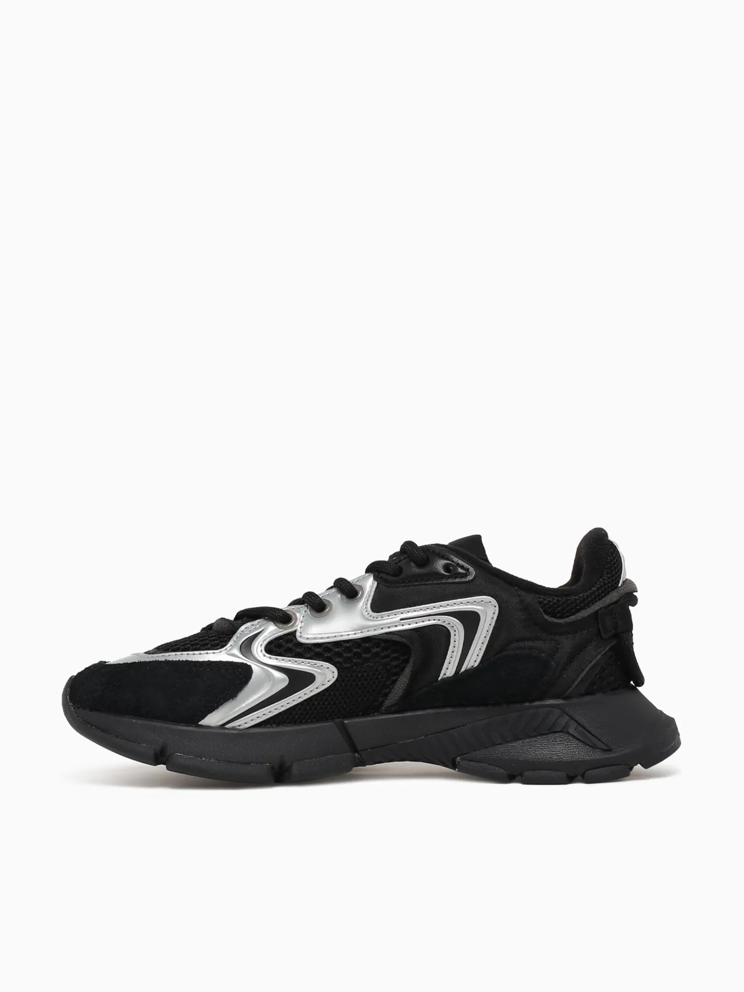 New Lacoste l003 blk wht mesh Black