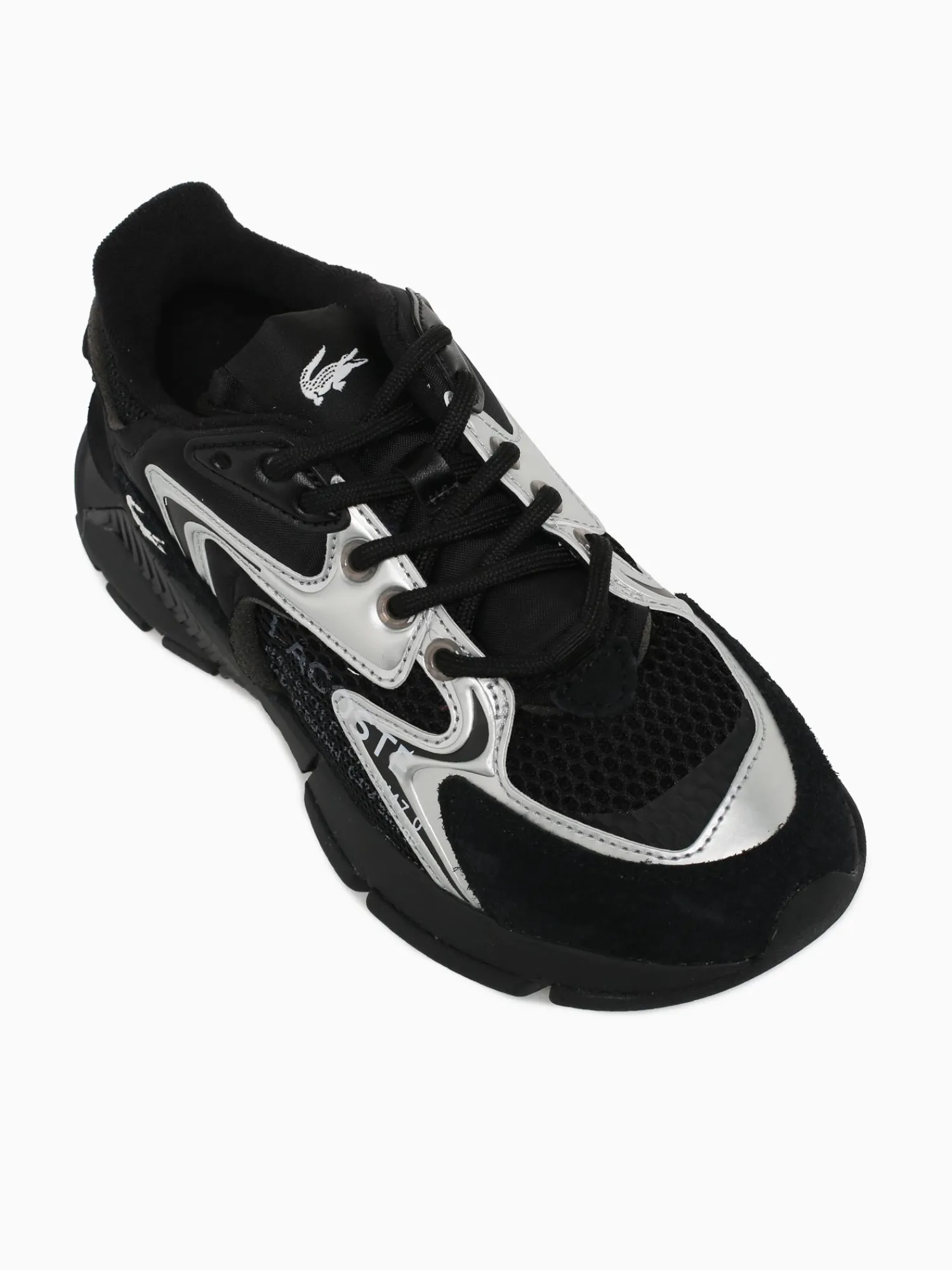 New Lacoste l003 blk wht mesh Black