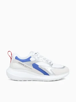 Discount Lacoste l003 evo wht red blu textile suede White