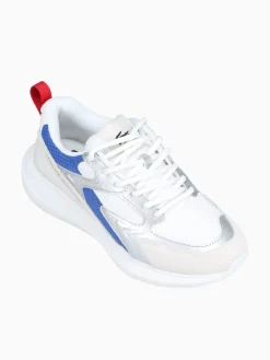 Discount Lacoste l003 evo wht red blu textile suede White