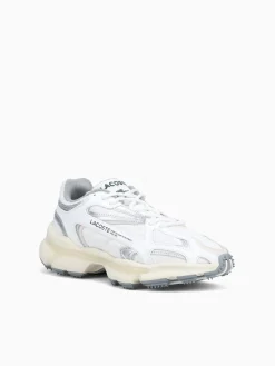 Outlet Lacoste l003 2k24 wht gry textile White