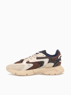 New Lacoste l003 neo brw lt brw textile Brown