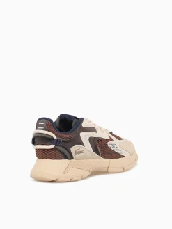 New Lacoste l003 neo brw lt brw textile Brown
