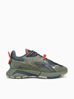 Fashion Lacoste l003 neo tech khk orange textile Natural