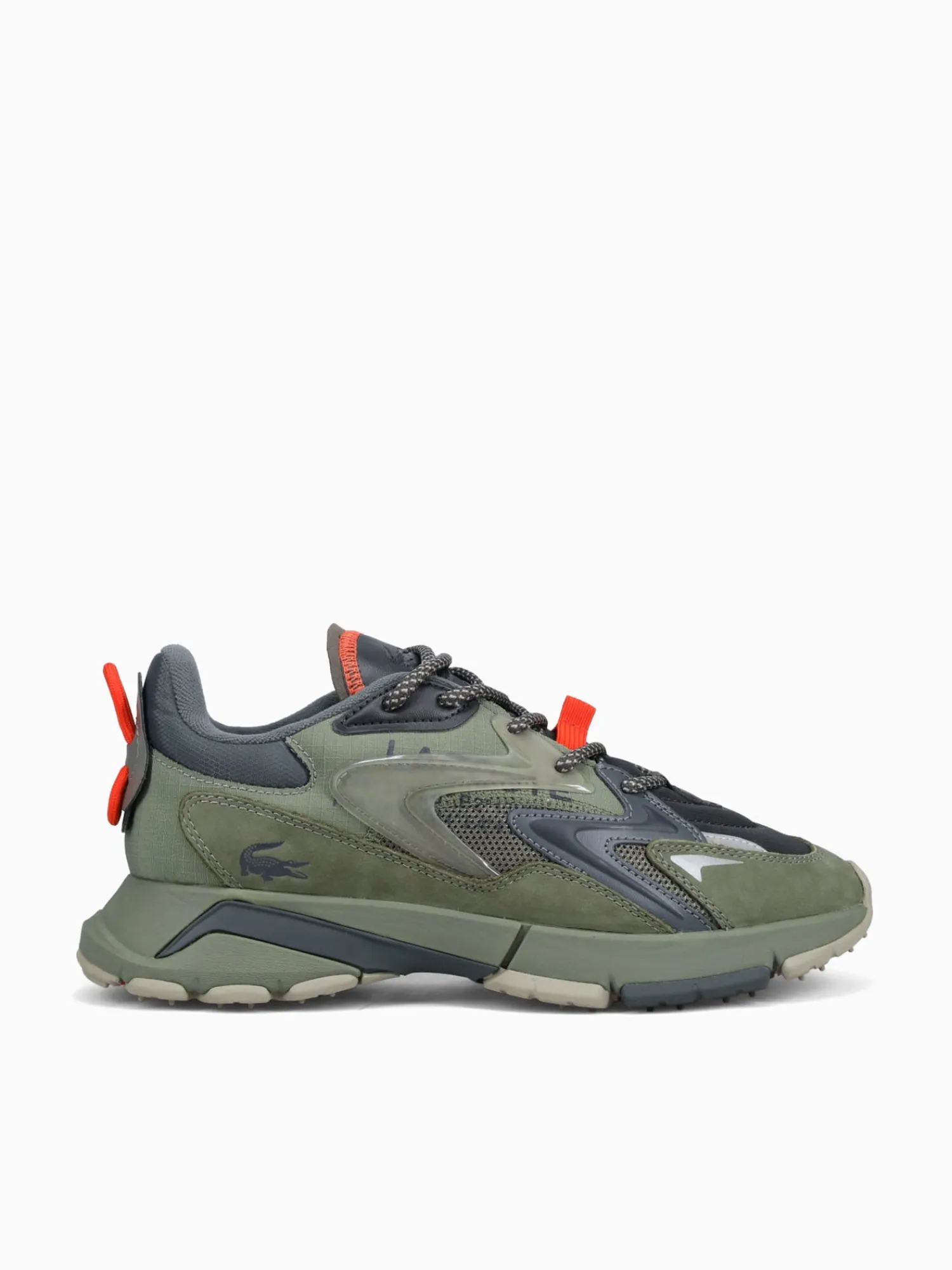Fashion Lacoste l003 neo tech khk orange textile Natural