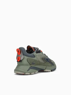 Fashion Lacoste l003 neo tech khk orange textile Natural