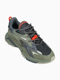Fashion Lacoste l003 neo tech khk orange textile Natural