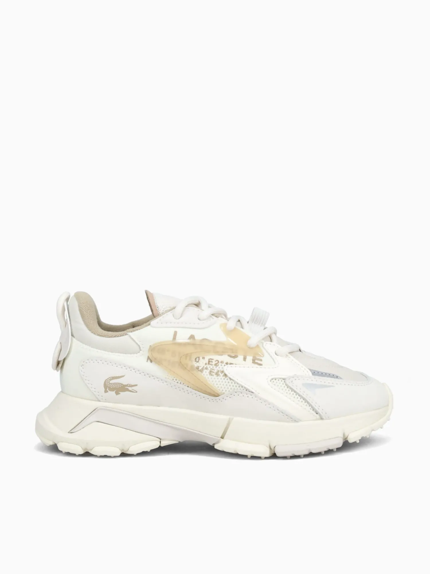 Best Lacoste l003 neo tech off wht lt brw leather Light Brown