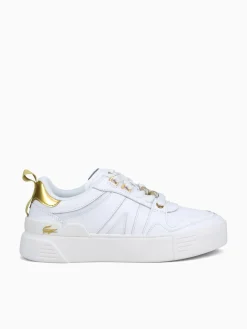 Best Lacoste l002 gold leather White