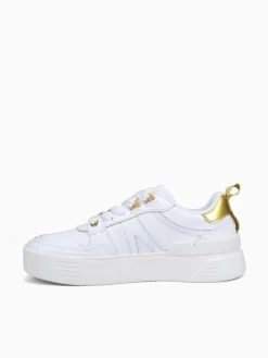 Best Lacoste l002 gold leather White