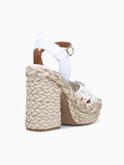 New Popa laguna croche blanco leather White