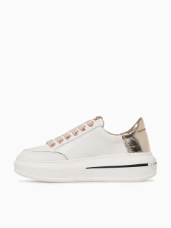 Clearance ALEXANDER SMITH lancaster woman gold leather White