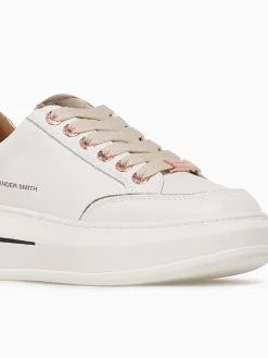 Clearance ALEXANDER SMITH lancaster woman gold leather White