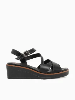 Clearance Lola Canales lark negro vaquetilla Black
