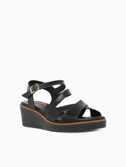 Clearance Lola Canales lark negro vaquetilla Black