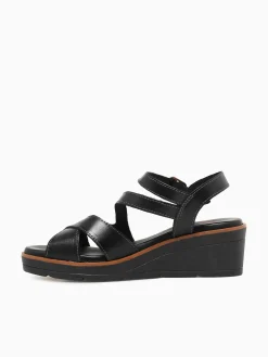 Clearance Lola Canales lark negro vaquetilla Black
