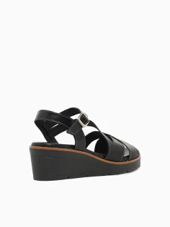 Clearance Lola Canales lark negro vaquetilla Black