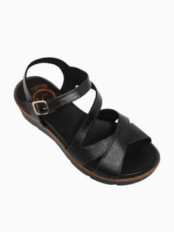 Clearance Lola Canales lark negro vaquetilla Black