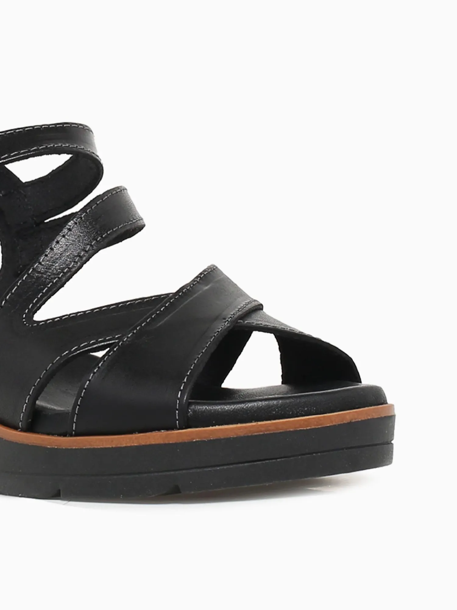 Clearance Lola Canales lark negro vaquetilla Black
