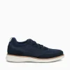 Outlet Florsheim launch knit elastic lace knit nubuc Navy
