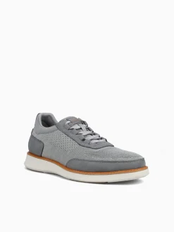 Hot Florsheim launch knit elastic lace knit nubuc Grey