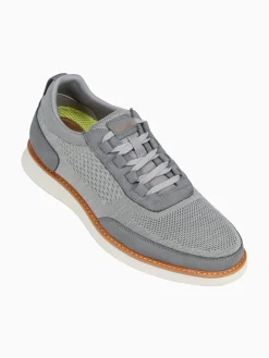 Hot Florsheim launch knit elastic lace knit nubuc Grey