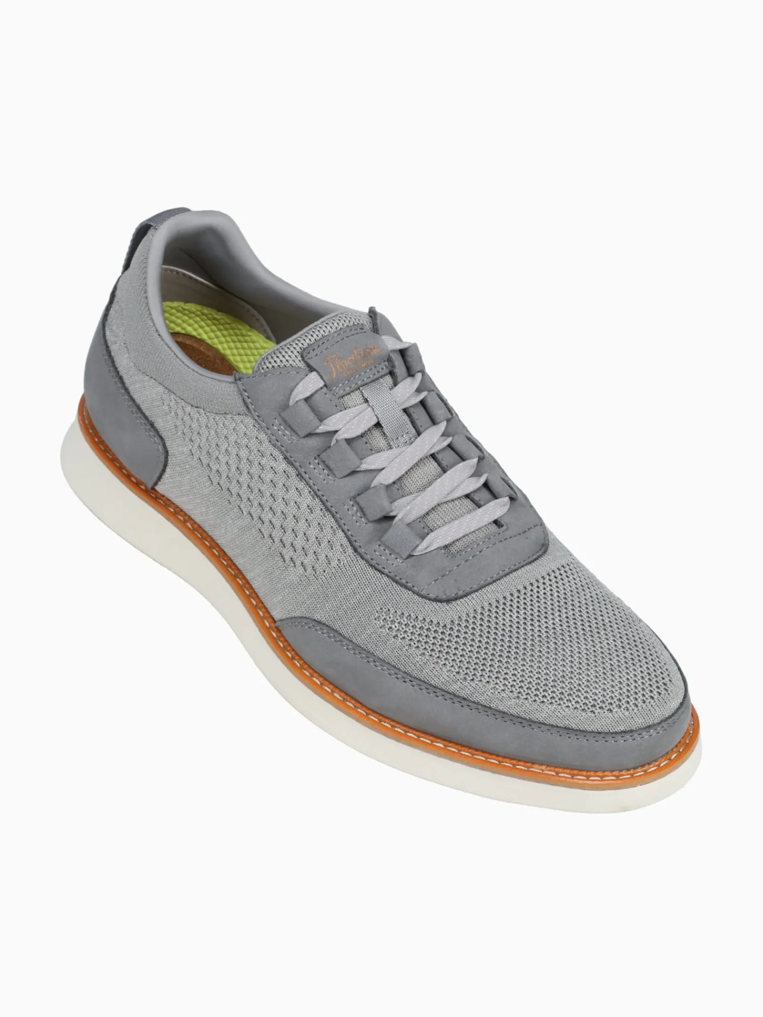 Hot Florsheim launch knit elastic lace knit nubuc Grey
