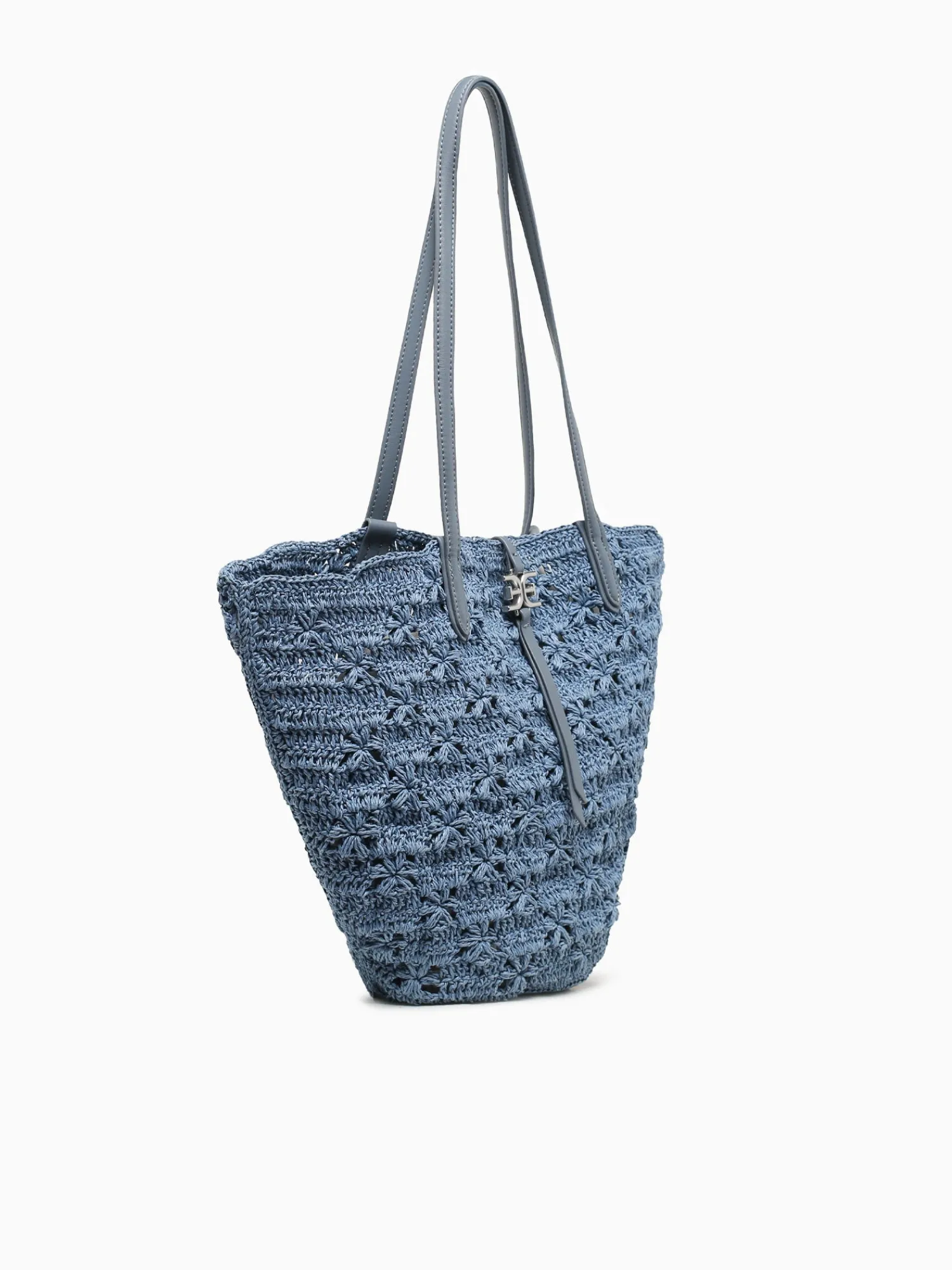 Sale Sam Edelman layla floral fan tote denim Blue