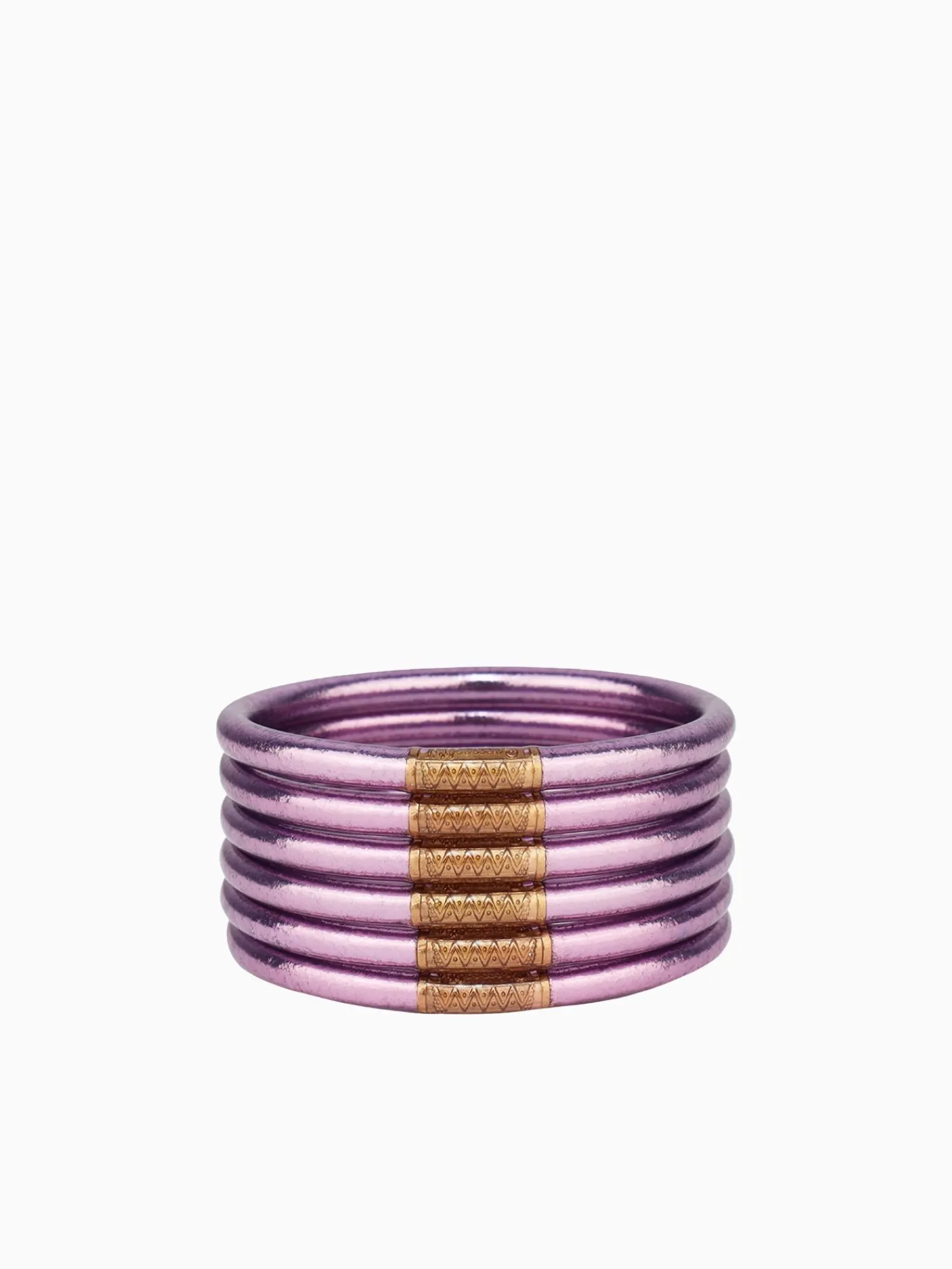 Sale BuDhaGirl lila all weather bangles (awb) - serenity prayer Purple