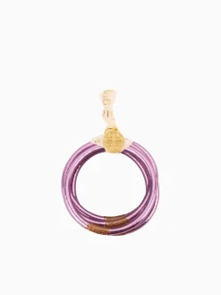 Sale BuDhaGirl lila all weather bangles (awb) - serenity prayer Purple