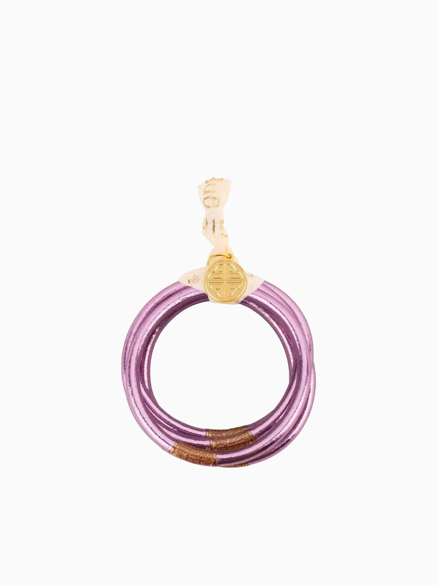 Sale BuDhaGirl lila all weather bangles (awb) - serenity prayer Purple