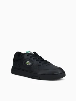 Discount Lacoste lineset blk blk leather Black