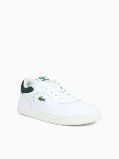 Best Lacoste lineset wht dk grn leather White Multi