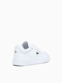 Hot Lacoste lineset wht gold leather White