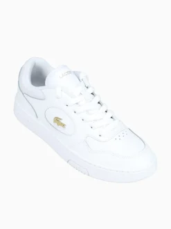 Hot Lacoste lineset wht gold leather White
