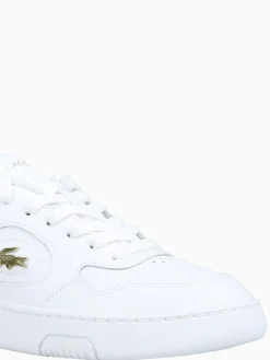 Hot Lacoste lineset wht gold leather White