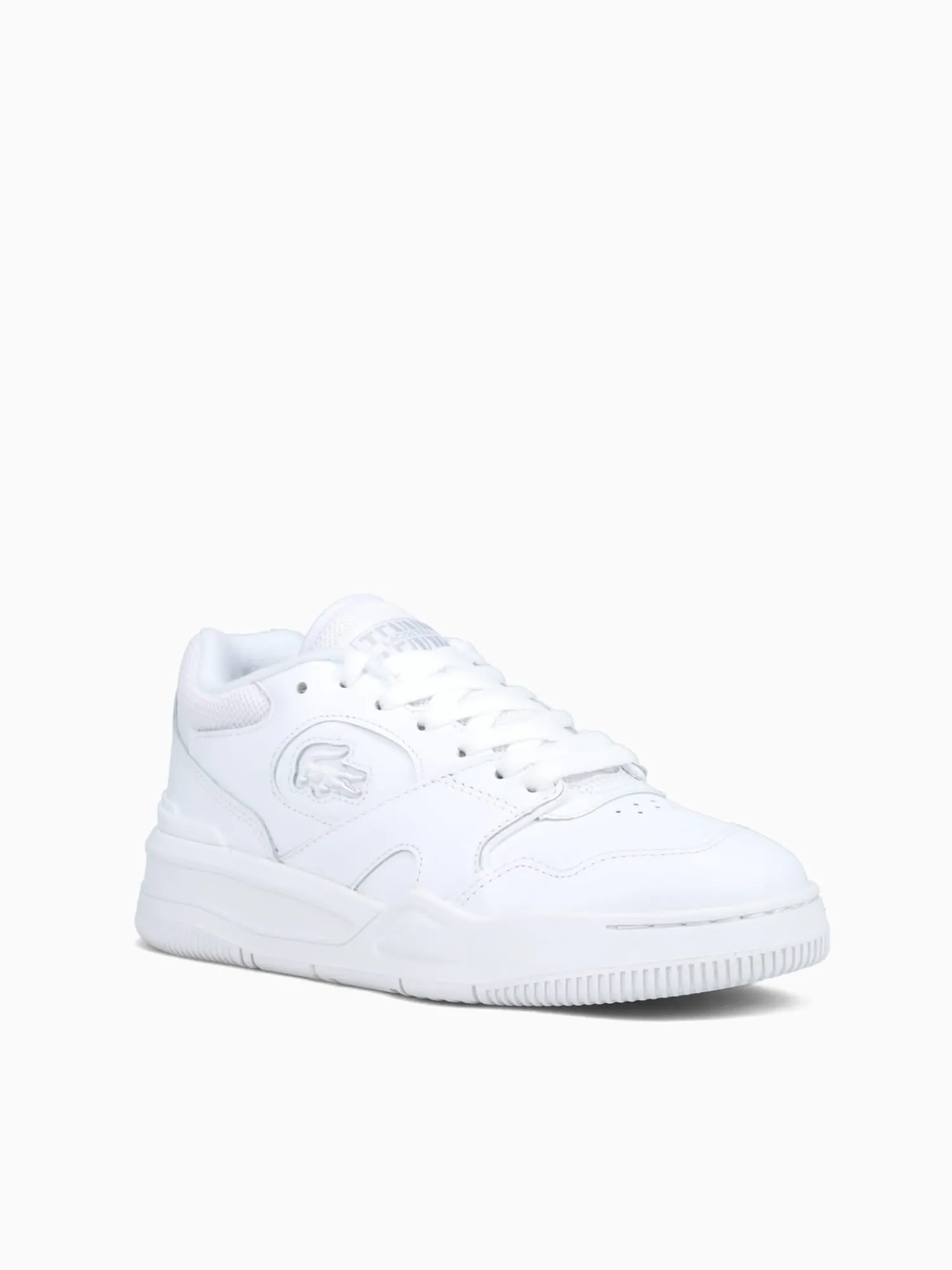 Sale Lacoste lineshot 224 1 wht wht leather White