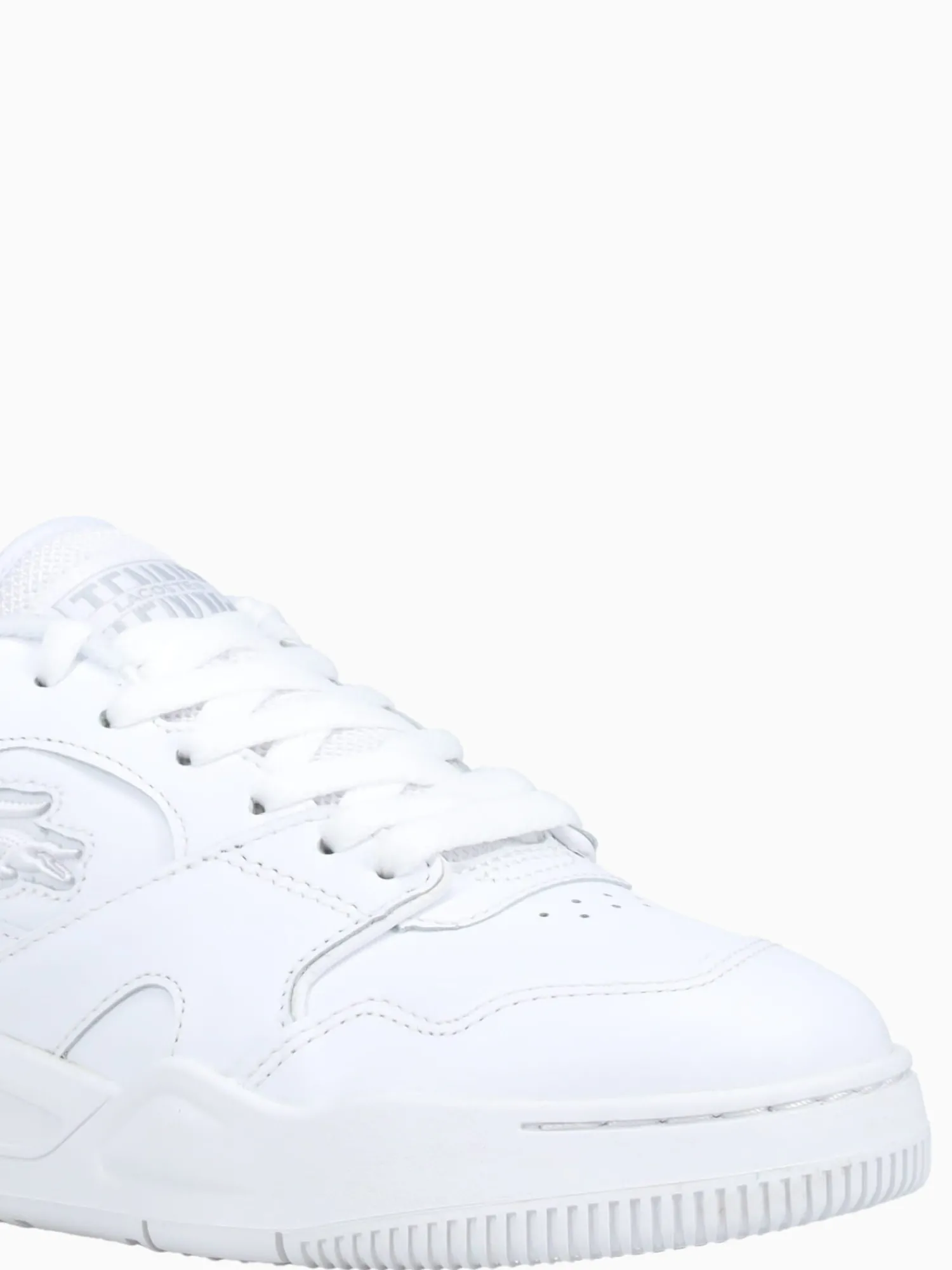 Sale Lacoste lineshot 224 1 wht wht leather White