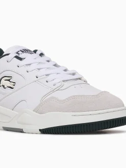 Fashion Lacoste lineshot 223 wht dk grn leather White