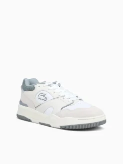 Best Lacoste lineshot 124 wht gry leather White