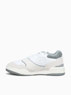 Best Lacoste lineshot 124 wht gry leather White