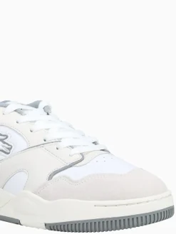 Best Lacoste lineshot 124 wht gry leather White