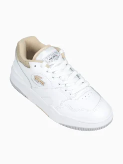 Discount Lacoste lineshot 124 whtg lt brw leather White