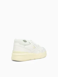 Clearance Lacoste lineshot offwht ltylw leather White