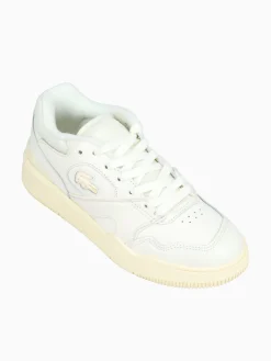 Clearance Lacoste lineshot offwht ltylw leather White