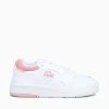New Lacoste lineshot wht ltpnk leather White