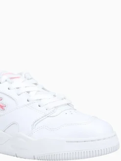 New Lacoste lineshot wht ltpnk leather White