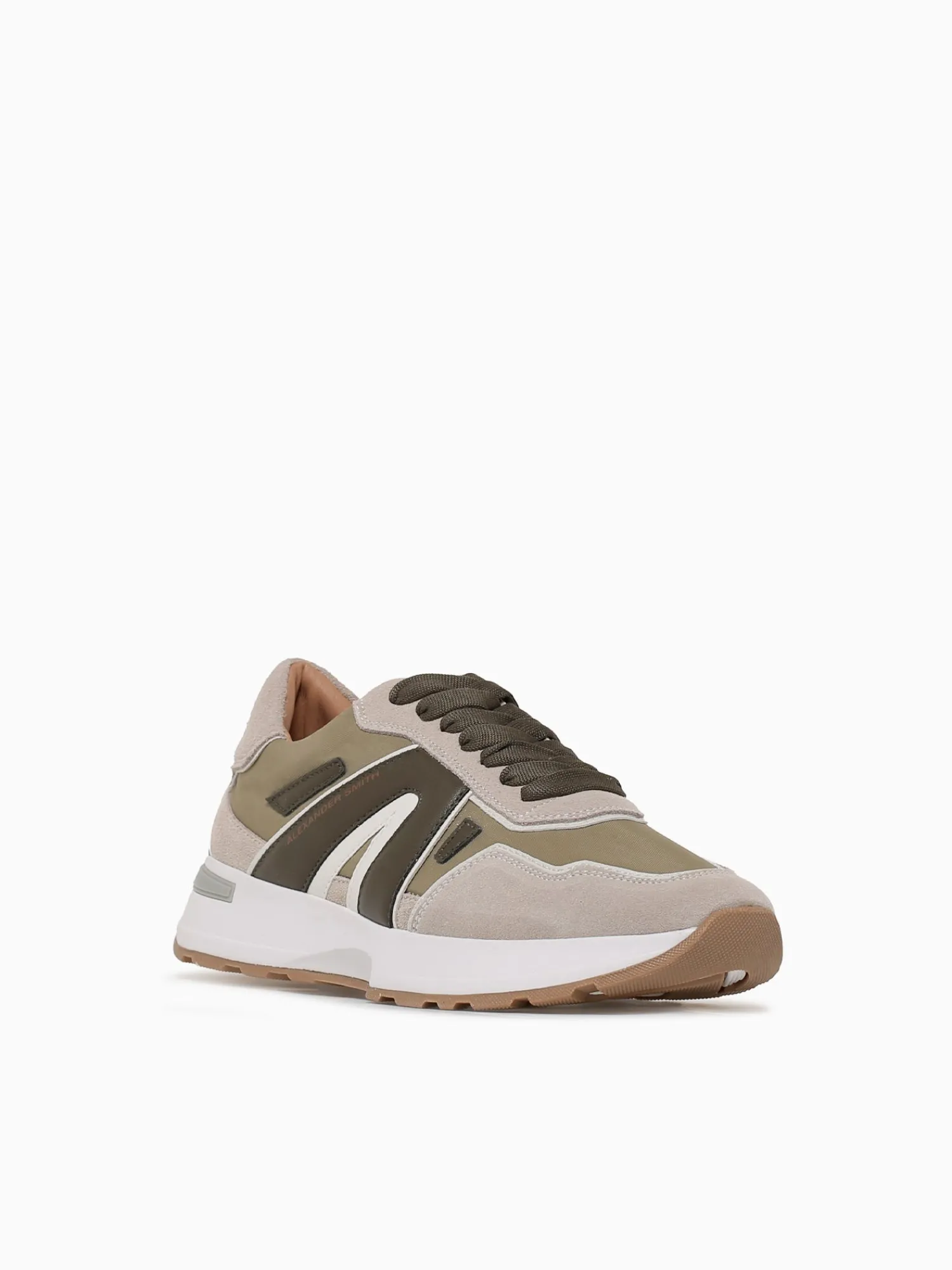 Sale ALEXANDER SMITH liverpool man lt.green lt.grey leather Light Green
